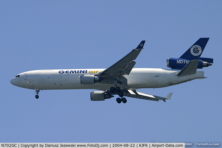 N702GC, 1991 McDonnell Douglas MD-11F C/N 48435, McDonnell Douglas MD-11(F) - Gemini Air Cargo (Cargoitalia)   C/N 48435, N702GC