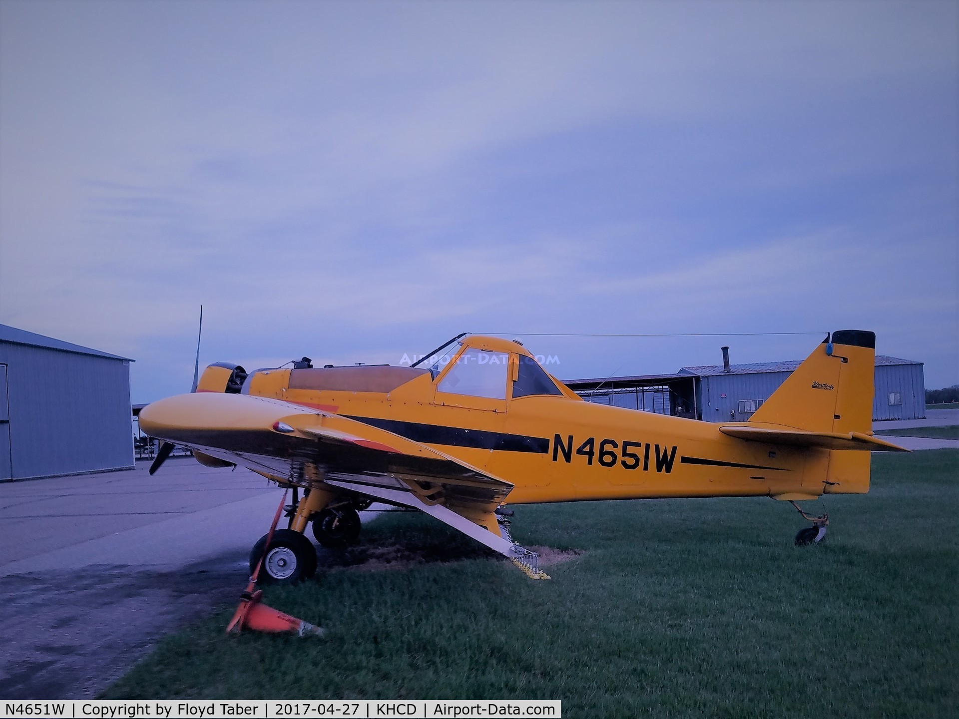 N4651W, Weatherly 620A C/N 1534, Sitting outside in the rain and snow