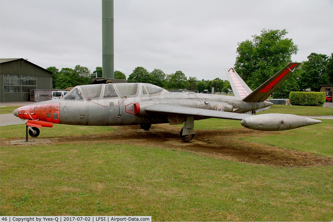 46, Fouga CM-170 Magister C/N 46, Fouga CM-170 Magister, Preserved at St Dizier-Robinson Air Base 113 (LFSI)