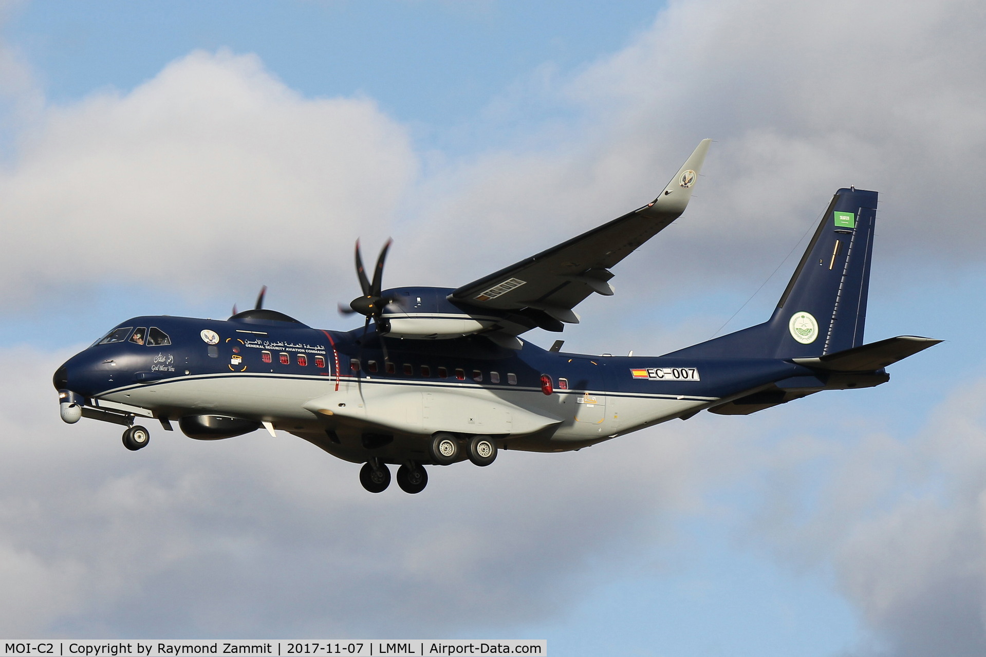 MOI-C2, CASA C-295MPA Persuader C/N S-165, CASA C-295MPA Persuader MOI-C2 Ministry of Interior Saudi Arabia