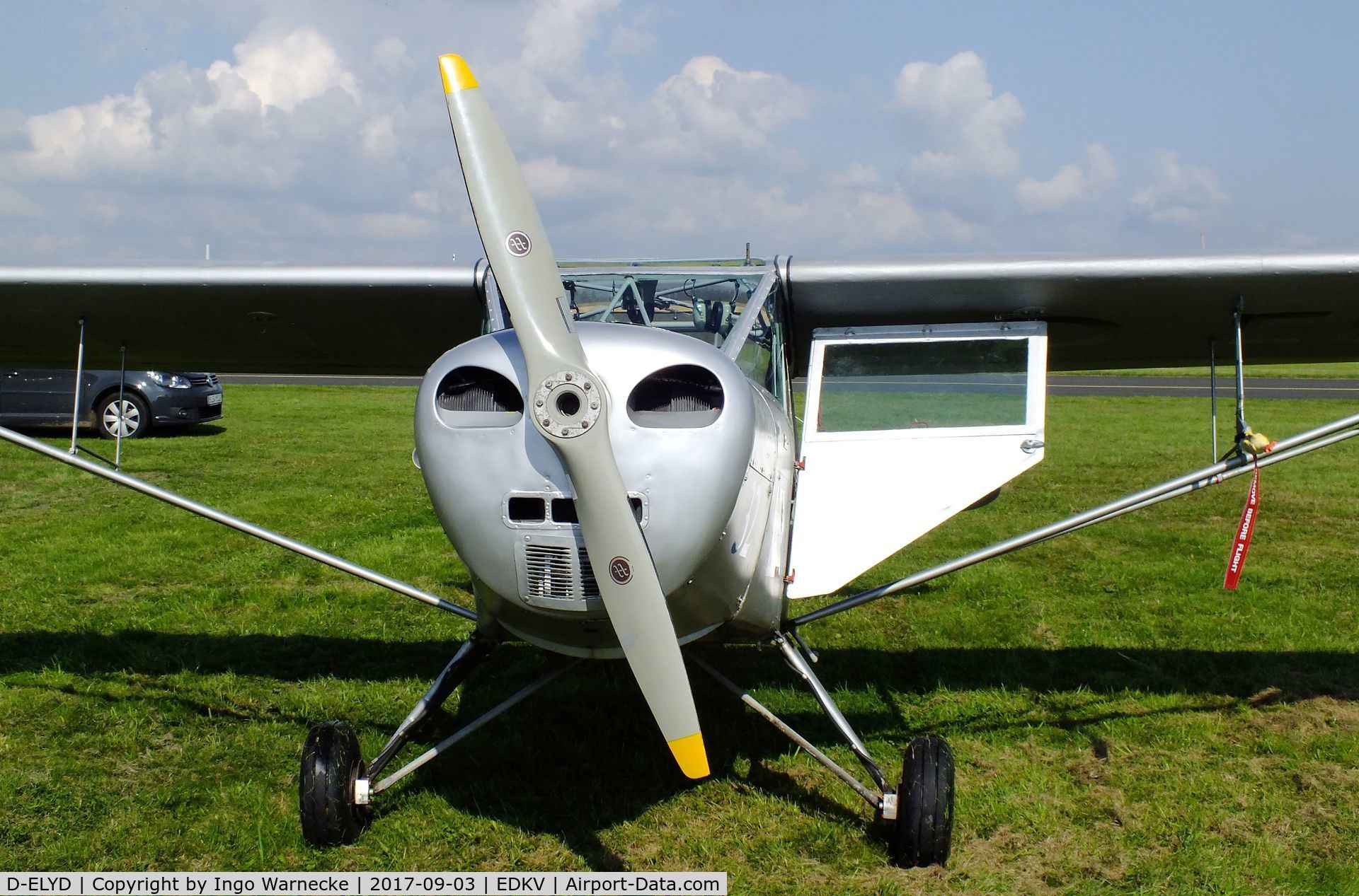 D-ELYD, 1950 Taylorcraft J Auster 5 C/N 1790, Taylorcraft J Auster 5 at the Dahlemer Binz 60th jubilee airfield display