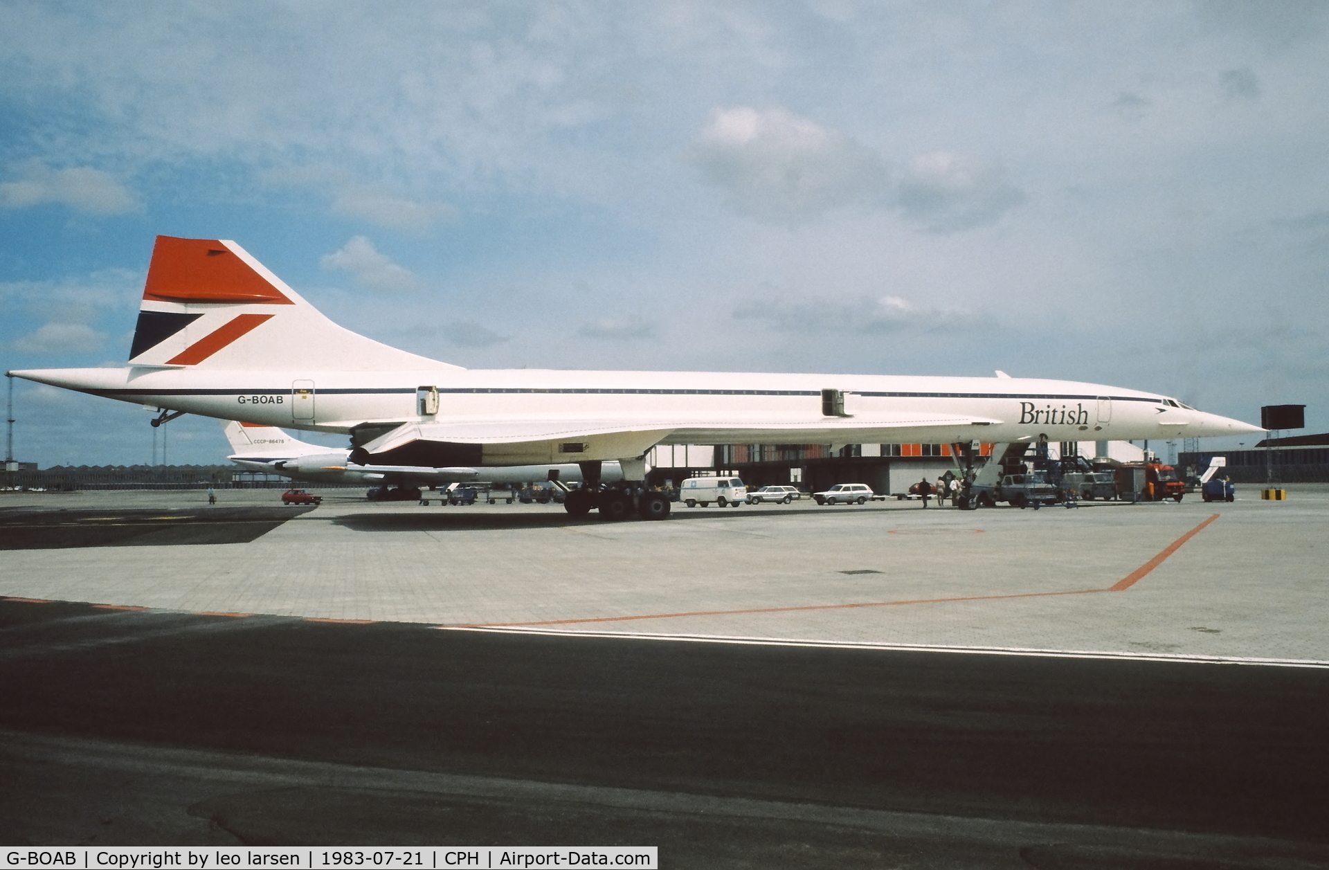 G-BOAB, 1976 Aerospatiale-BAC Concorde 1-102 C/N 100-008, Copenhagen 21.7.1983