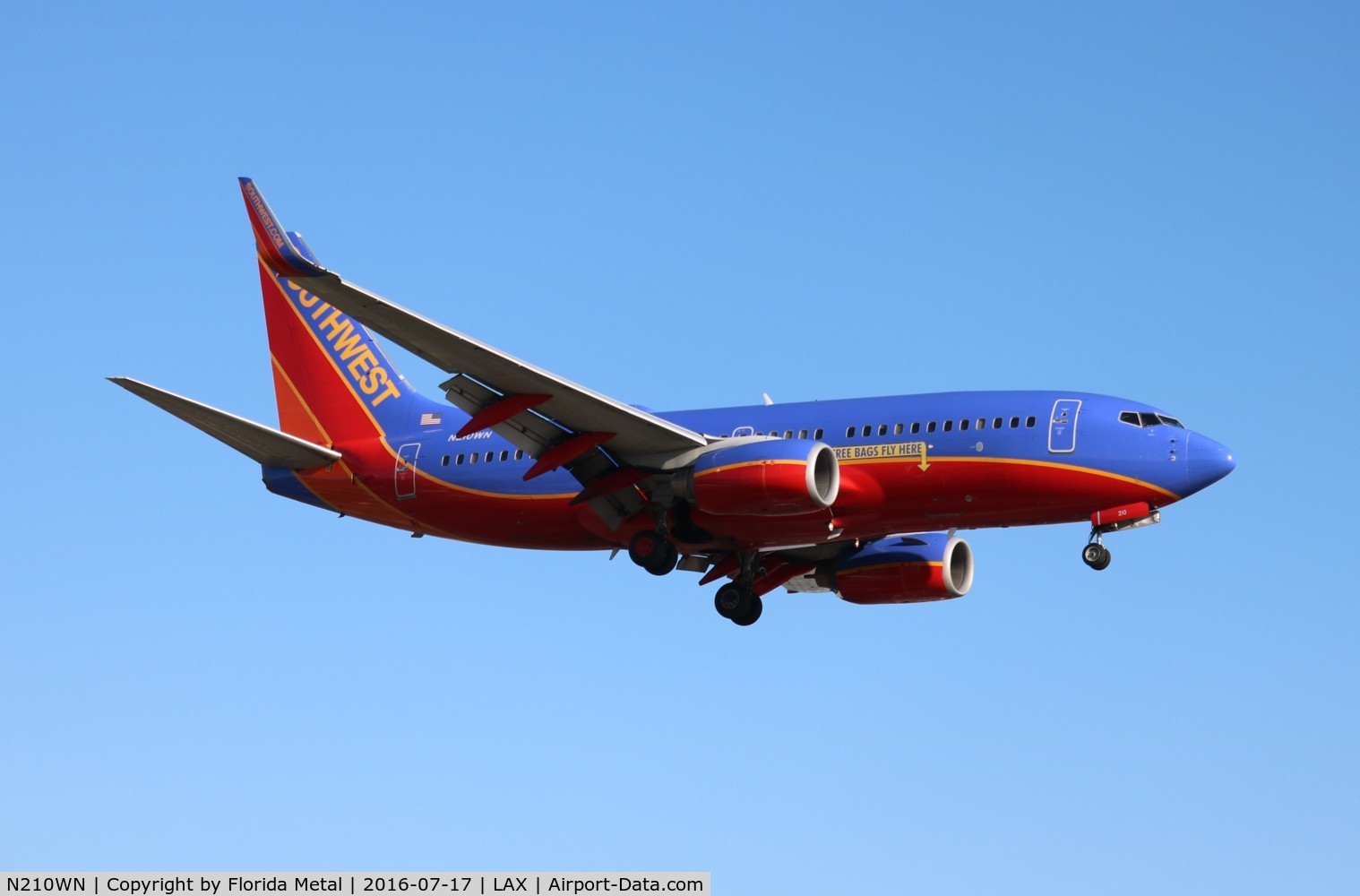 N210WN, 2005 Boeing 737-7H4 C/N 34162, Southwest