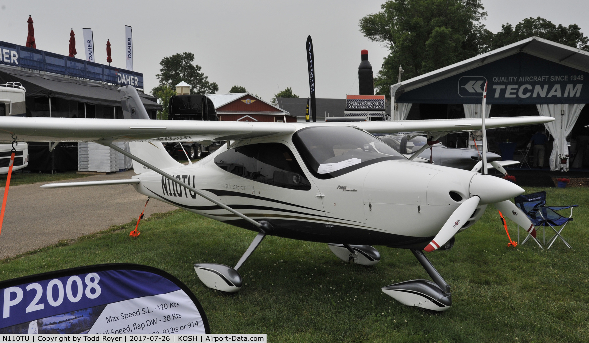 N110TU, 2015 Tecnam P-2008 C/N 110, Airventure 2017