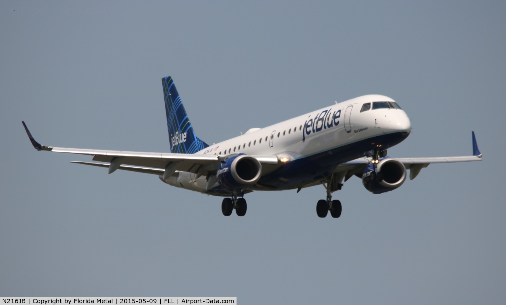 N216JB, 2006 Embraer 190AR (ERJ-190-100IGW) C/N 19000026, Jet Blue