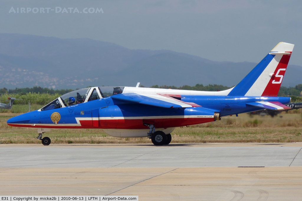 E31, Dassault-Dornier Alpha Jet E C/N E31, Taxiing