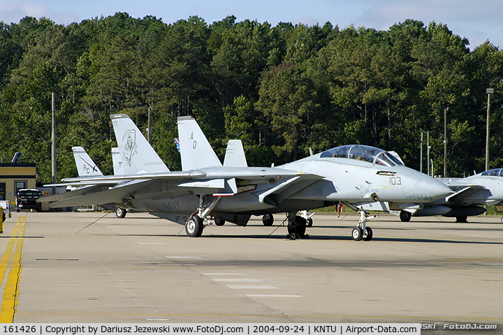 161426, Grumman F-14B Tomcat C/N 436, F-14B Tomcat 161426 AD-103 from VF-101 