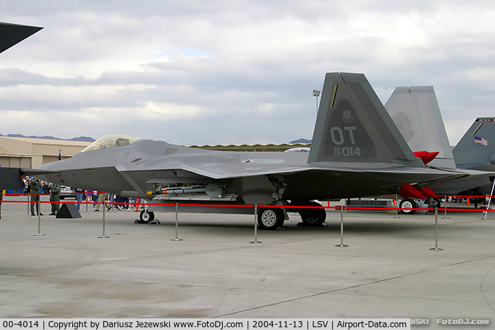00-4014, Lockheed Martin F/A-22A Raptor C/N 4014, F-22 Raptor 00-4014 OT from 422nd TES 