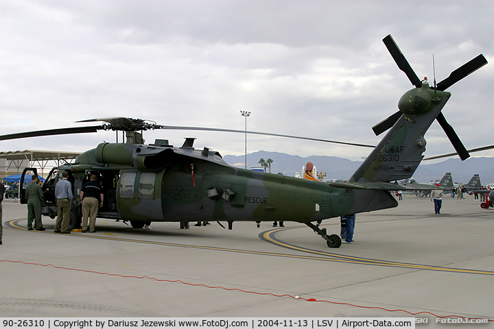 90-26310, 1990 Sikorsky HH-60G Pave Hawk C/N 70-1540, HH-60G Pave Hawk 90-26310  from 66th RQS 