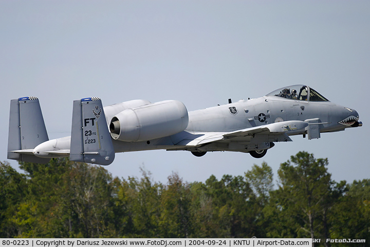 80-0223, 1980 Fairchild Republic A-10A Thunderbolt II C/N A10-0573, A-10A Thunderbolt 80-0223 FT from 75th FS 