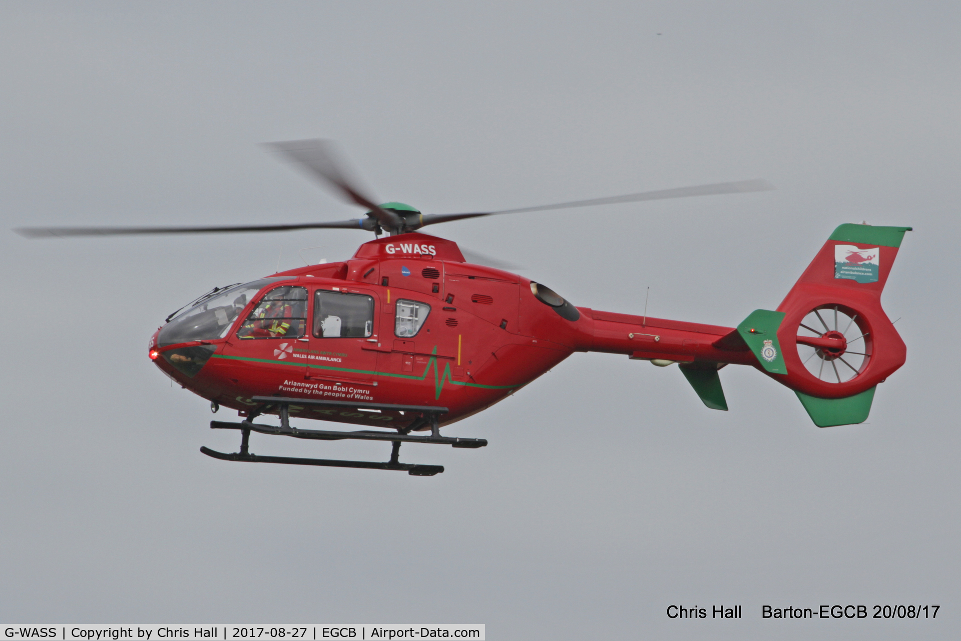 G-WASS, 2009 Eurocopter EC-135T-2+ C/N 0745, at Barton