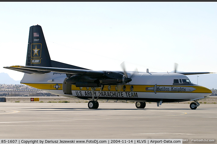 85-1607, 1983 Fokker C-31A (F27-400M) Troopship C/N 10653, C-31A Troopship (F-27-400M) 85-1607  from   USAR