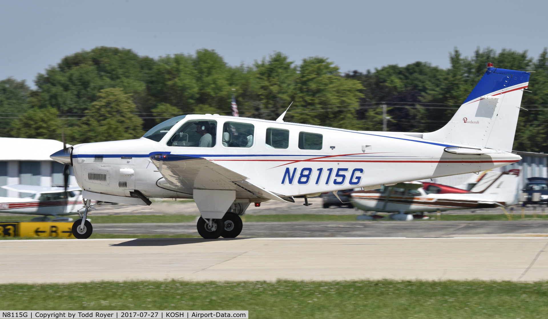 N8115G, 1993 Beech B36TC Bonanza C/N EA-552, Airventure 2017