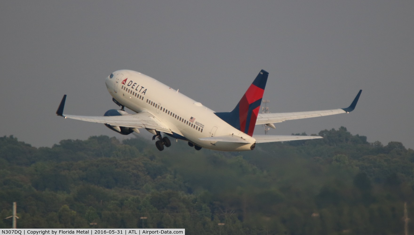 N307DQ, 2008 Boeing 737-732 C/N 29679, Delta