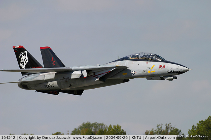 164342, Grumman F-14D Tomcat C/N 617/D-22, F-14D Tomcat 164342 AD-100 from VFA-31 