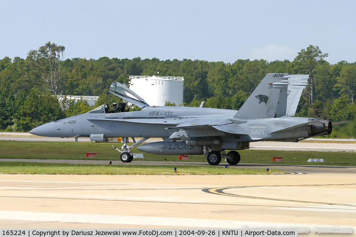 165224, McDonnell Douglas F/A-18C Hornet C/N 1410/C449, F/A-18C Hornet 165224 AG-406 from VFA-131 