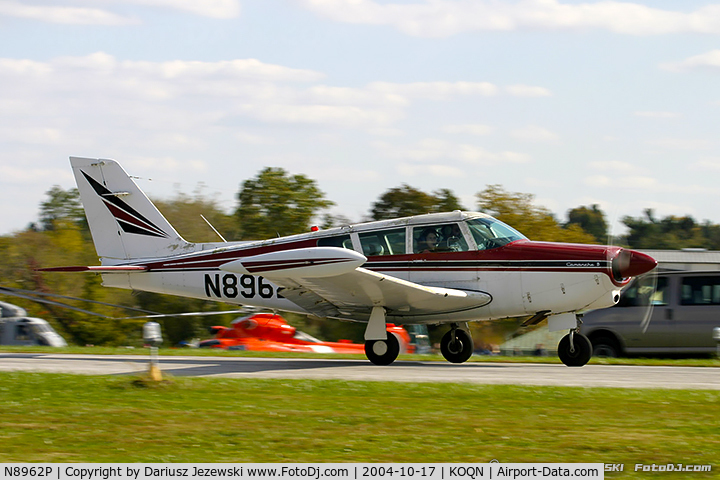 N8962P, 1966 Piper PA-24-260 Comanche C/N 24-4419, Piper PA-24-160 Comanche  C/N 24-4419, N8962P