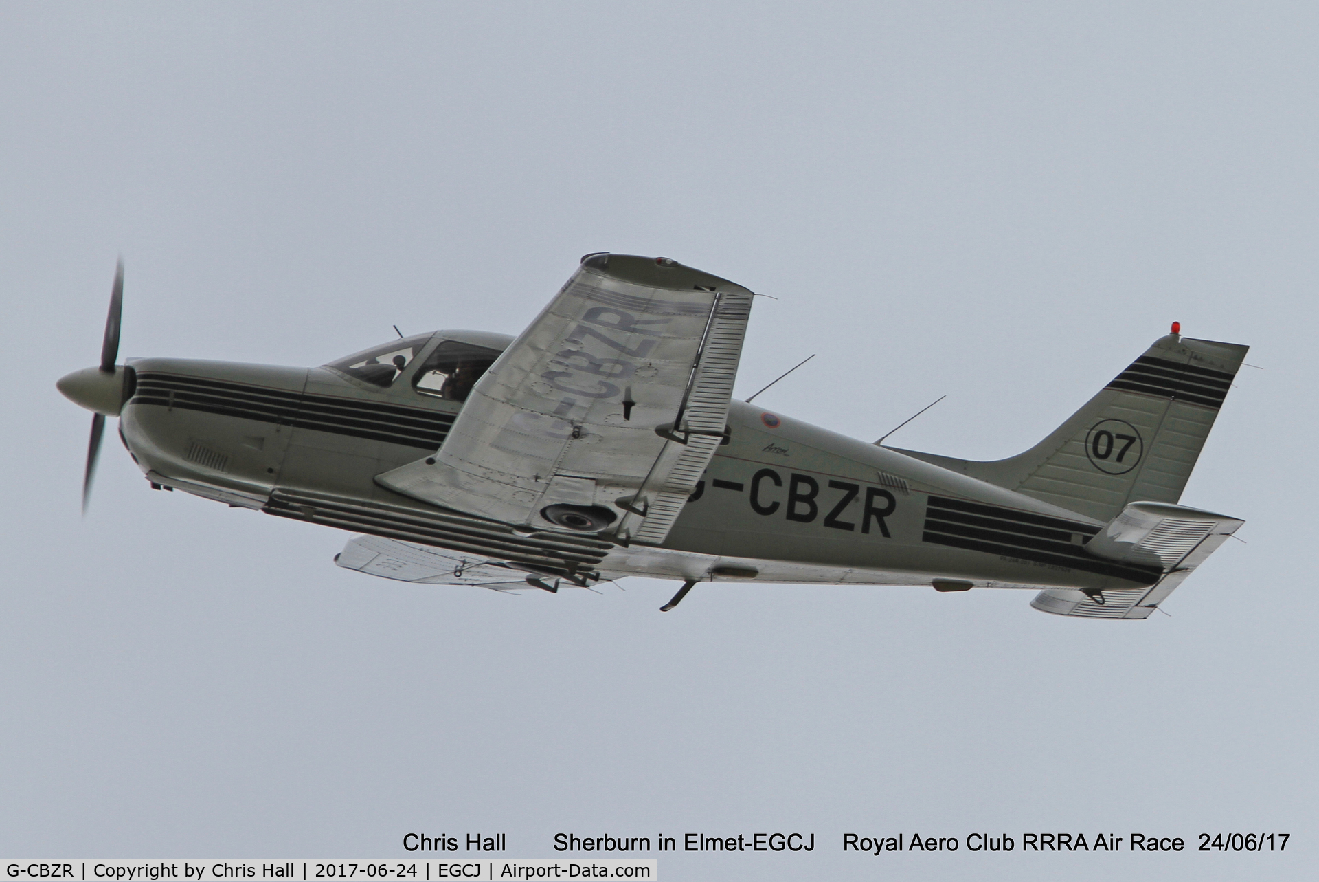 G-CBZR, 1989 Piper PA-28R-201 Cherokee Arrow III C/N 2837029, Royal Aero Club RRRA Air Race