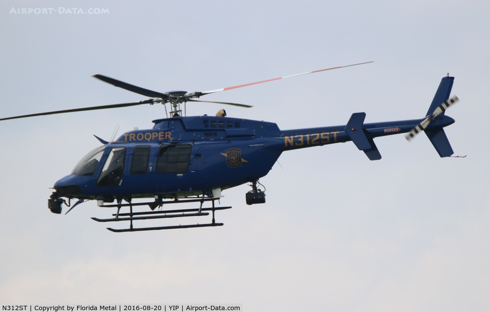 N312ST, 2014 Bell 407 C/N 54553, Michigan State Police