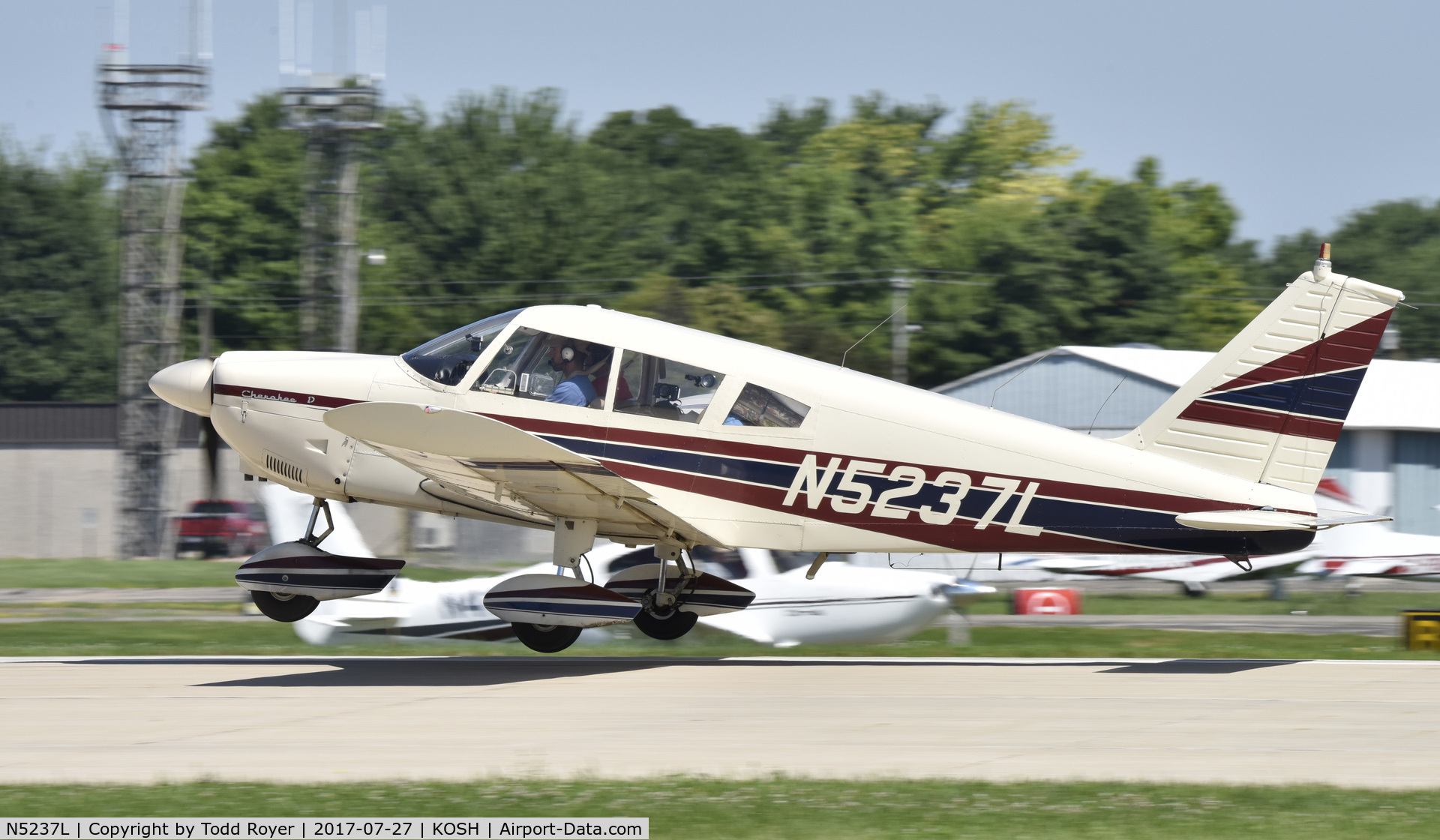 N5237L, 1967 Piper PA-28-180 Cherokee C/N 28-4531, Airventure 2017