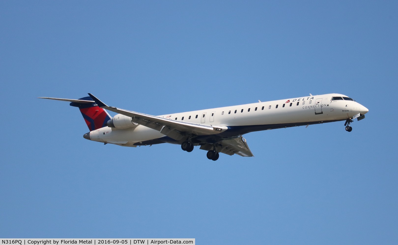 N316PQ, 2014 Bombardier CRJ-900LR (CL-600-2D24) C/N 15316, Delta Connection