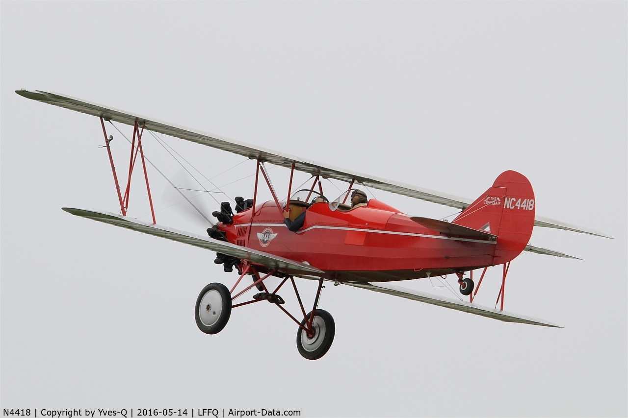 N4418, 1928 Curtiss-Wright Travel Air 4000 C/N 378, Curtiss Wright TRAVEL AIR 4000, On display, La Ferté-Alais airfield (LFFQ) Air show 2016