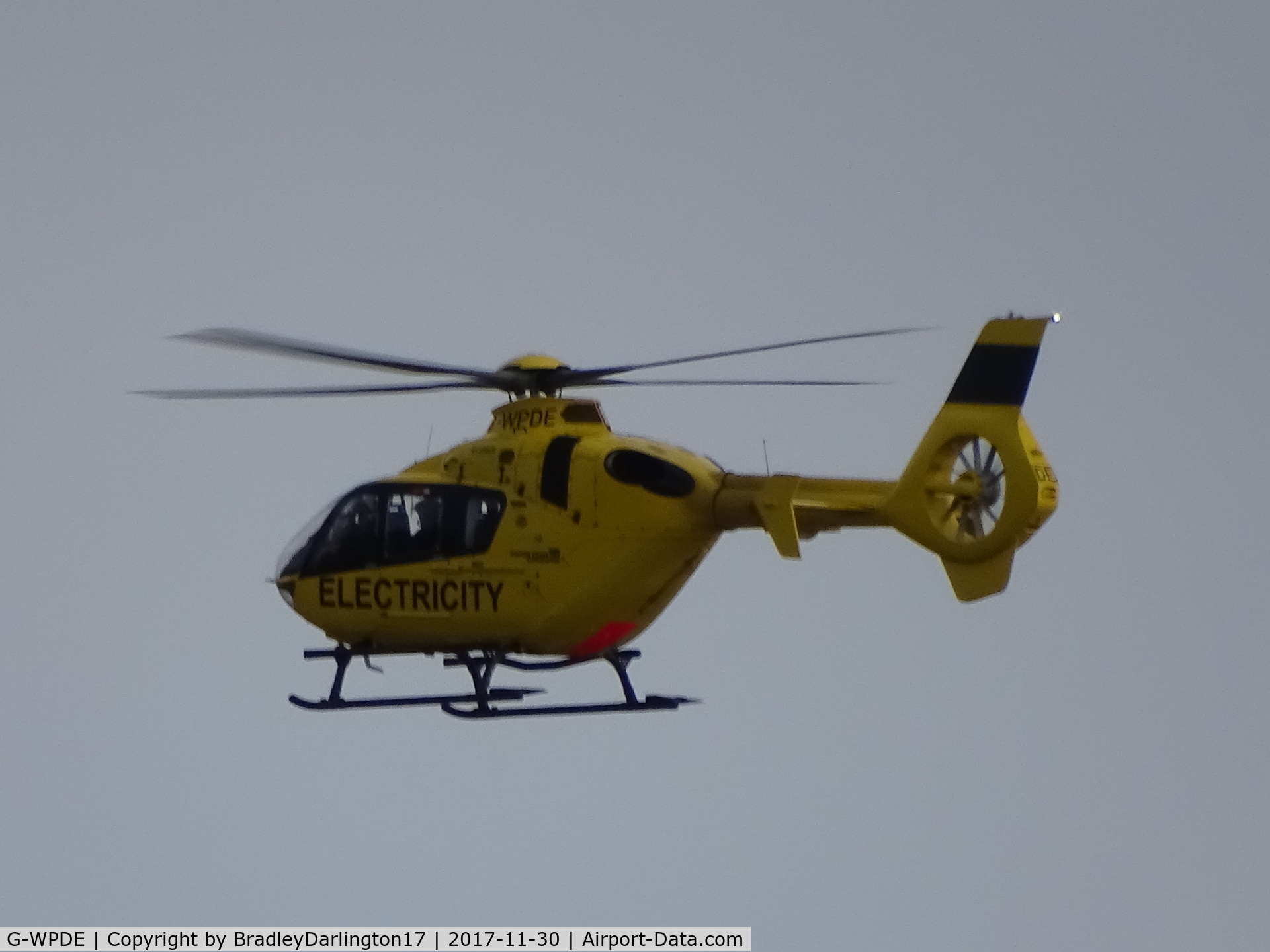 G-WPDE, 2015 Airbus Helicopters EC-135P-2+ C/N 1145, Very Low Flying Over A Plymouth Shopping Area