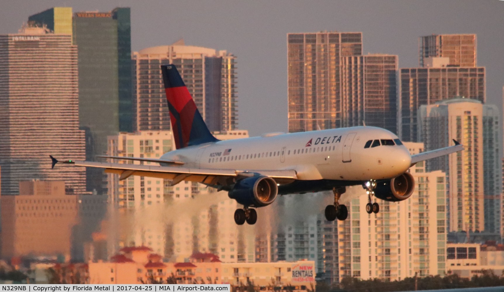 N329NB, 2001 Airbus A319-114 C/N 1543, Delta