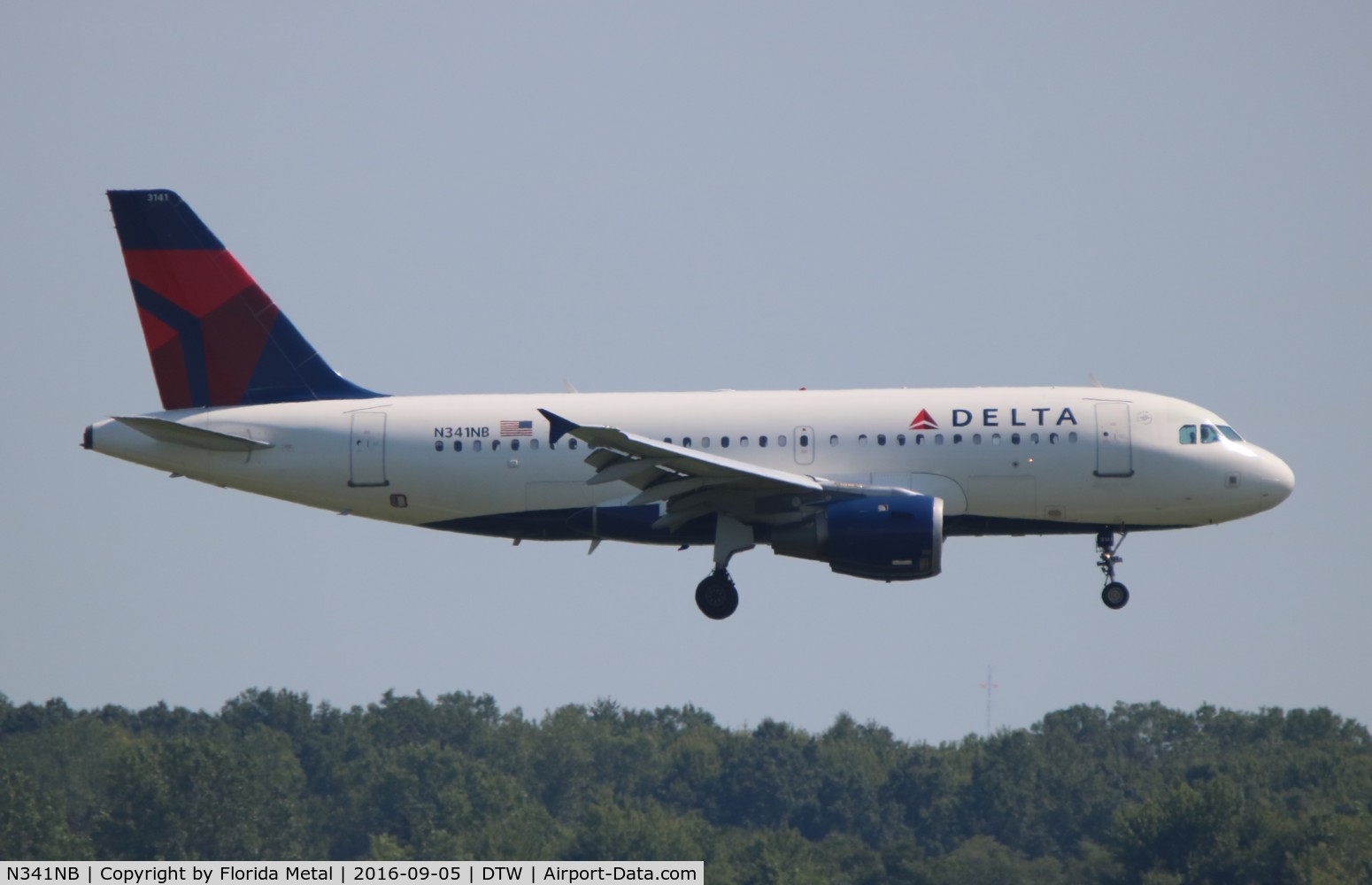 N341NB, 2002 Airbus A319-114 C/N 1738, Delta