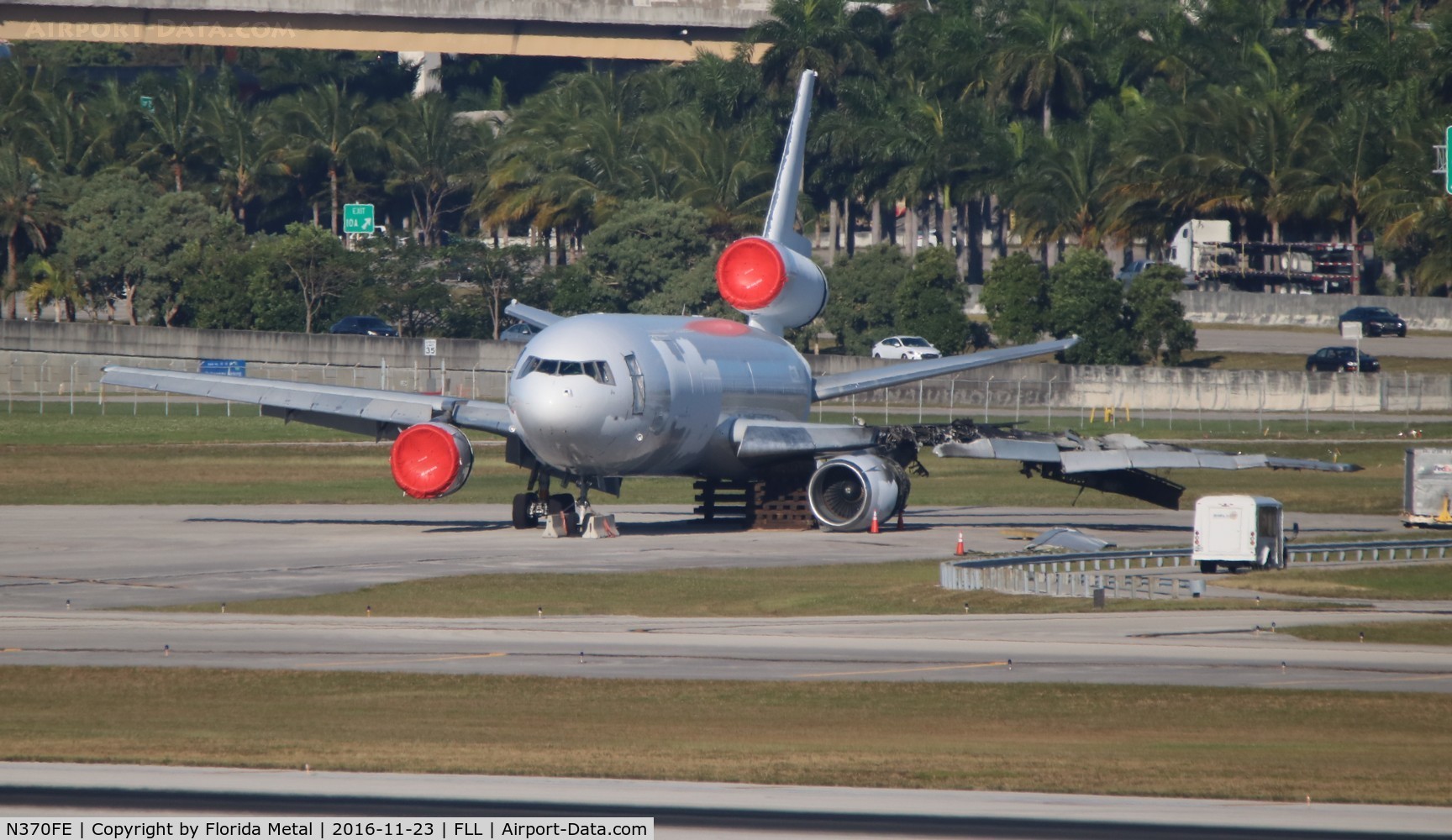 N370FE, 1972 McDonnell Douglas MD-10-10F C/N 46608, Fed Ex MD-10 that had a landing incident at FLL