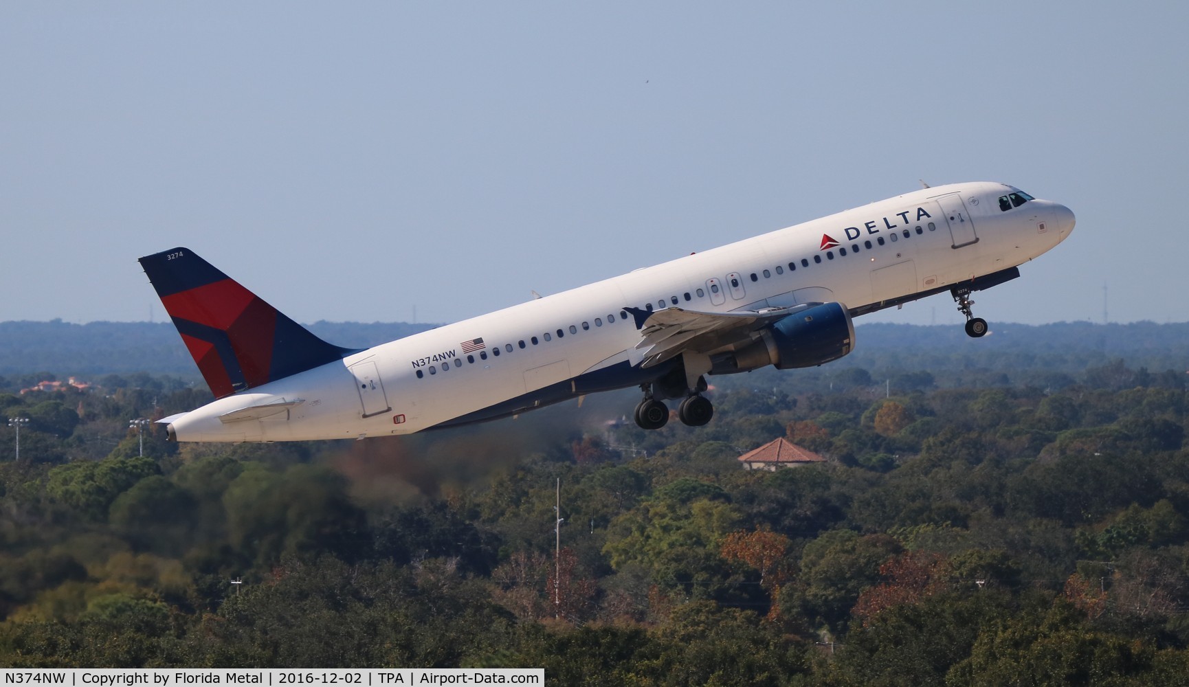 N374NW, 2001 Airbus A320-212 C/N 1646, Delta