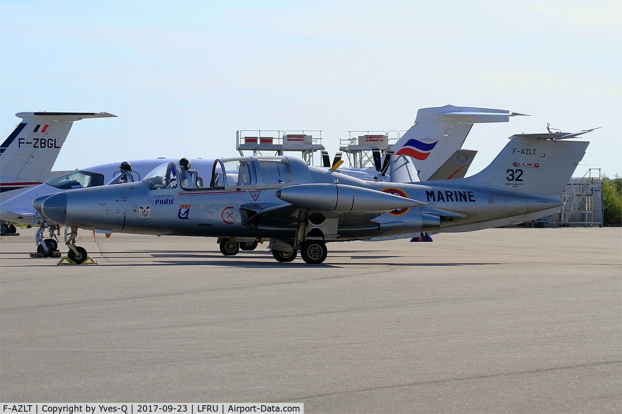 F-AZLT, Morane-Saulnier MS.760 Paris I C/N 32, Morane-Saulnier MS-760A, Static park, Morlaix-Ploujean airport (LFRU-MXN) air show 2017