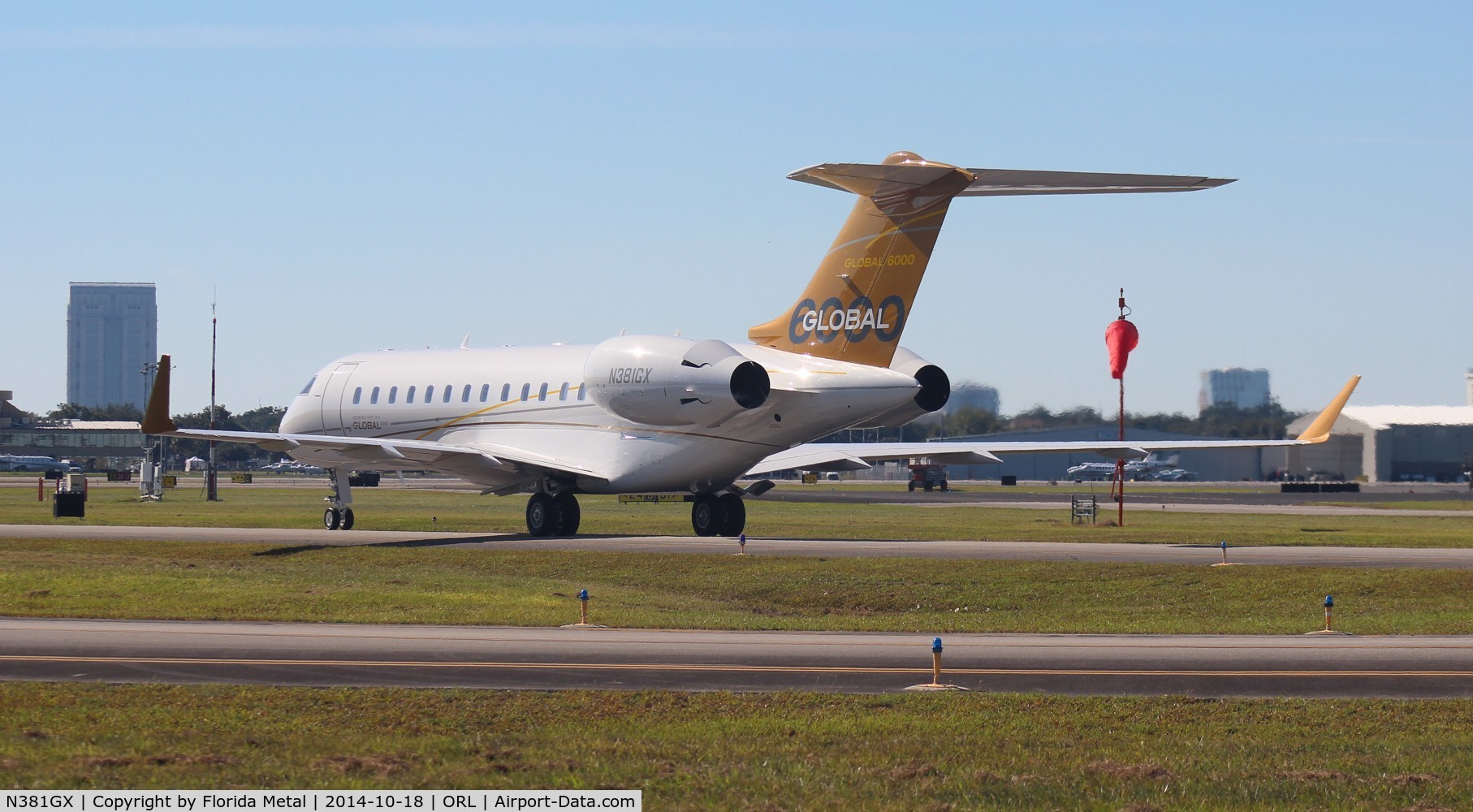 N381GX, 2012 Bombardier Global 6000 (BD-700-1A10) C/N 9381, Global 6000