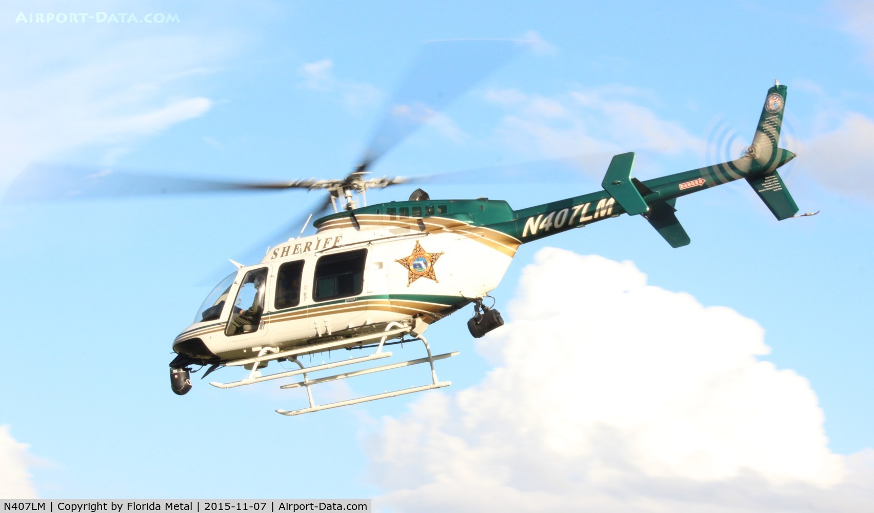 N407LM, 2007 Bell 407 C/N 53767, Orange County Sheriff at Oveido Mall