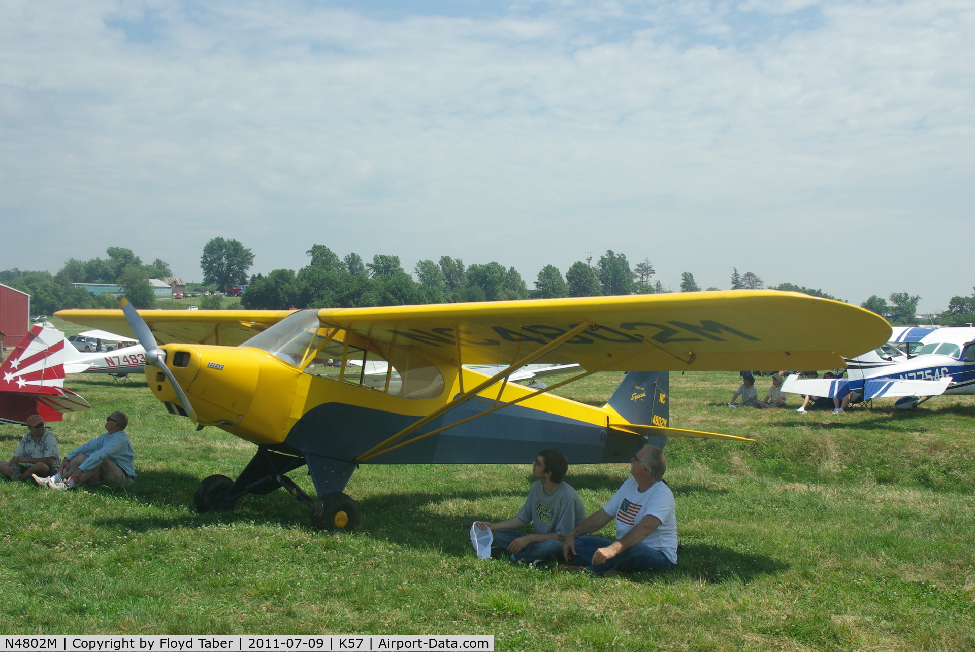 N4802M, 1947 Piper PA-11 Cub Special C/N 11-315, At the Flying Wingnuts Airshow