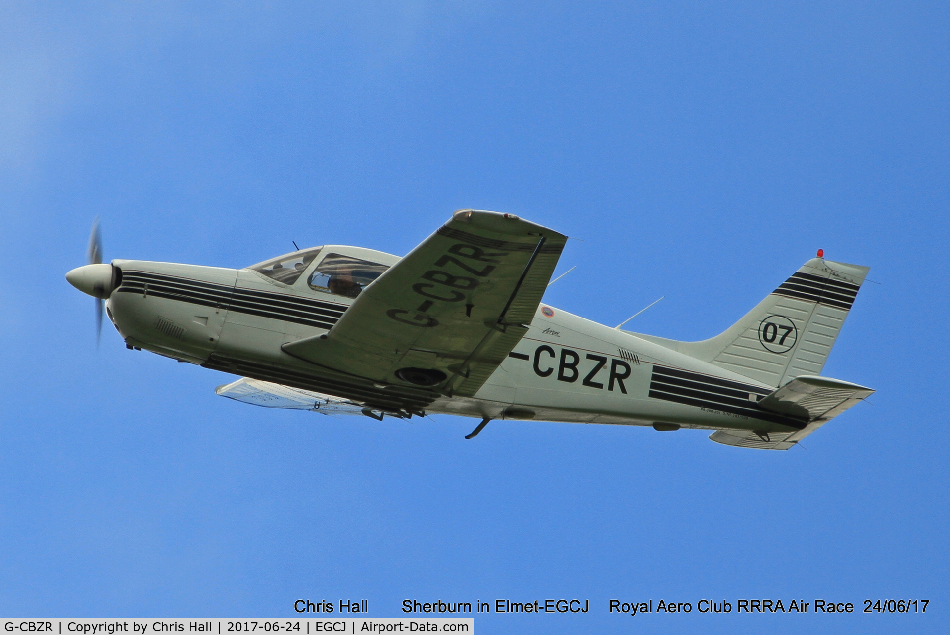 G-CBZR, 1989 Piper PA-28R-201 Cherokee Arrow III C/N 2837029, Royal Aero Club RRRA Air Race