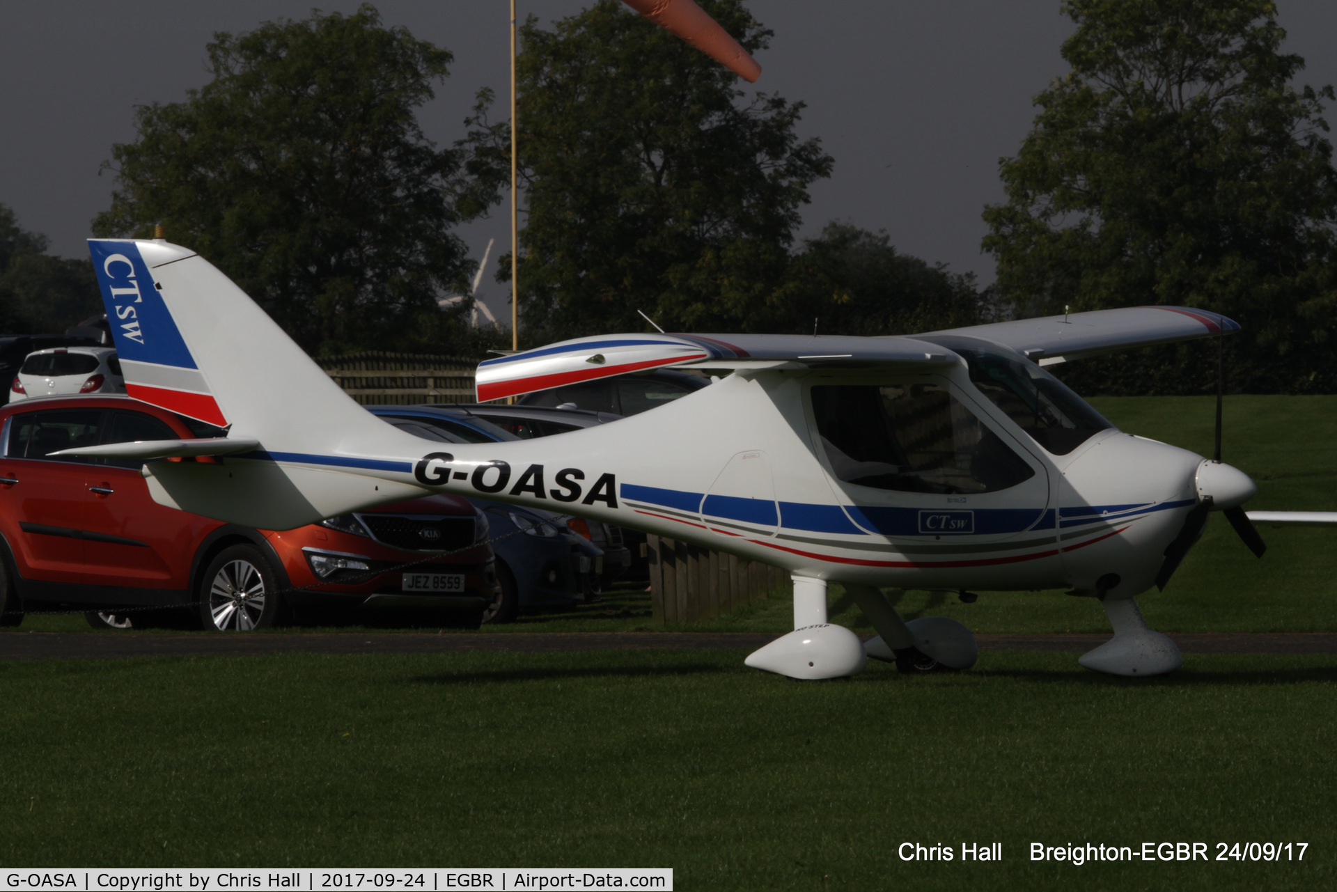 G-OASA, 2009 Flight Design CTSW C/N 8497, at Breighton