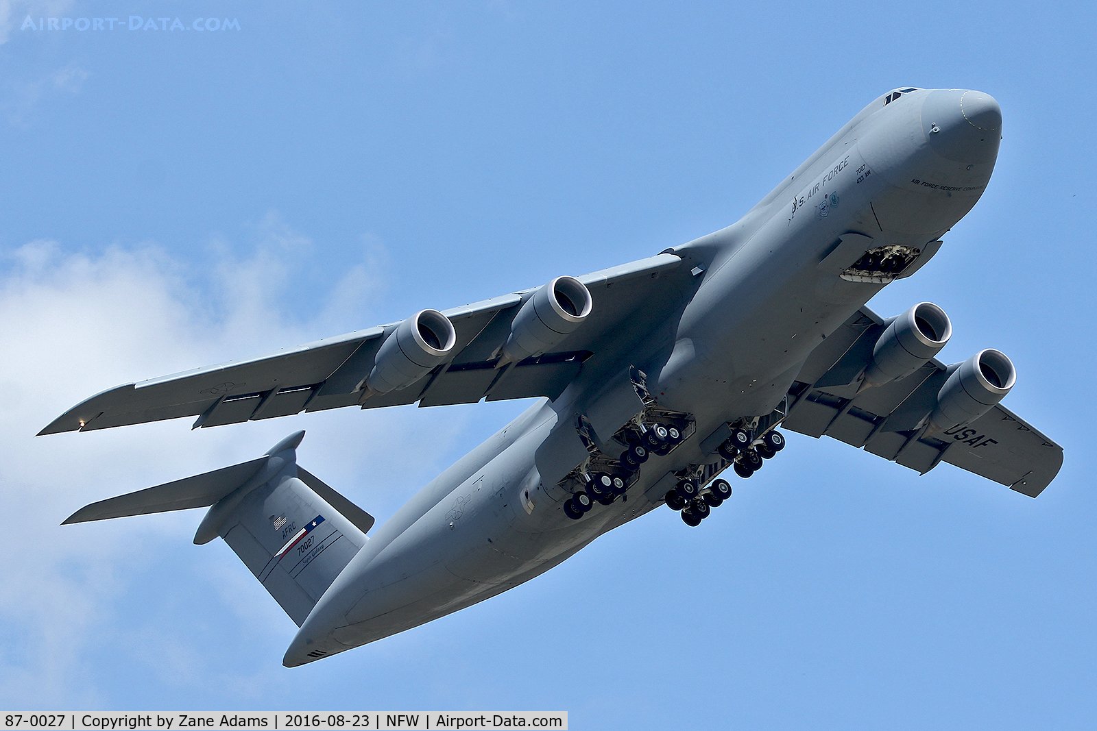 87-0027, Lockheed C-5M Super Galaxy C/N 500-0113, Departing NAS Fort Worth