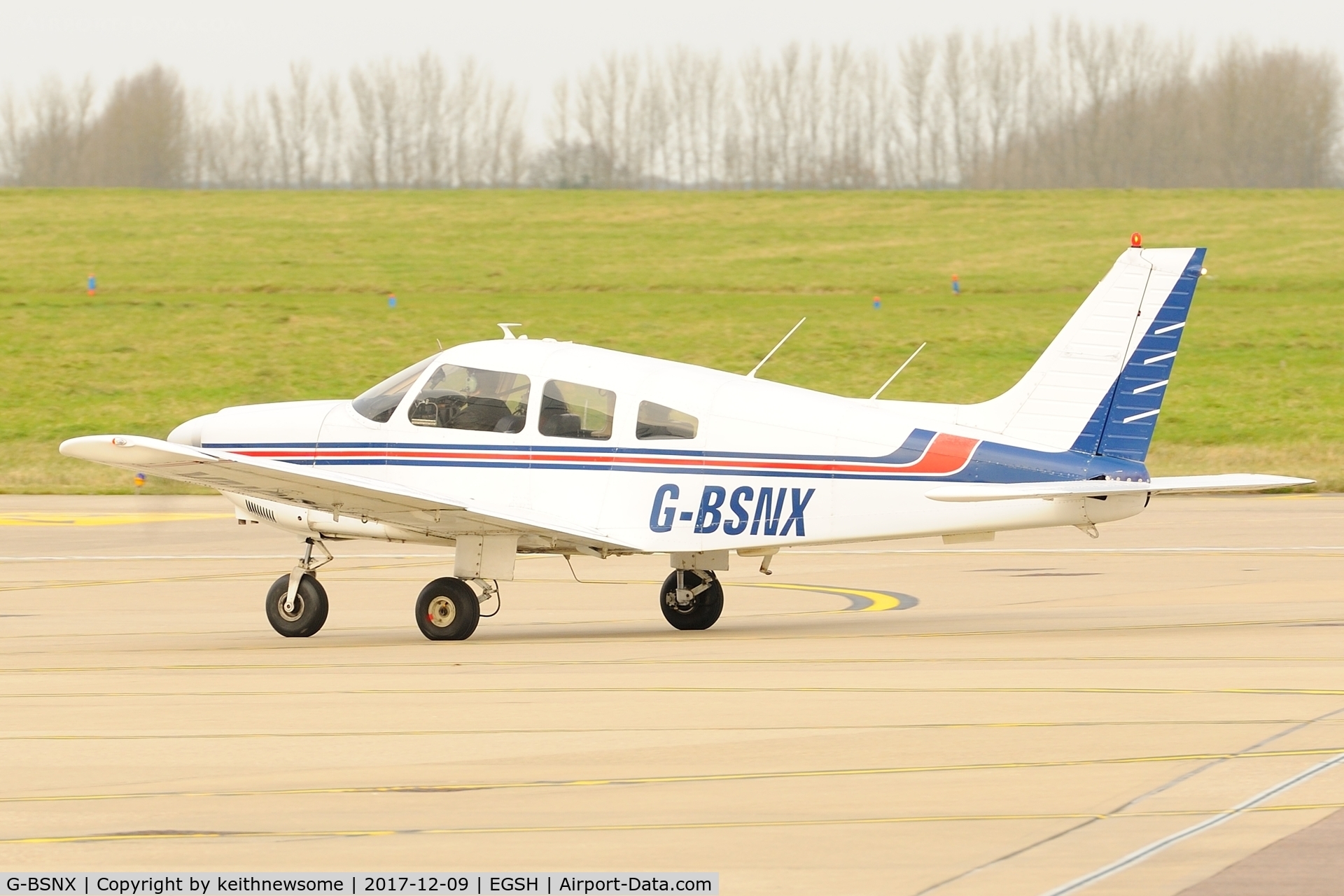 G-BSNX, 1979 Piper PA-28-181 Cherokee Archer II C/N 28-7990311, Welcome return visitor.
