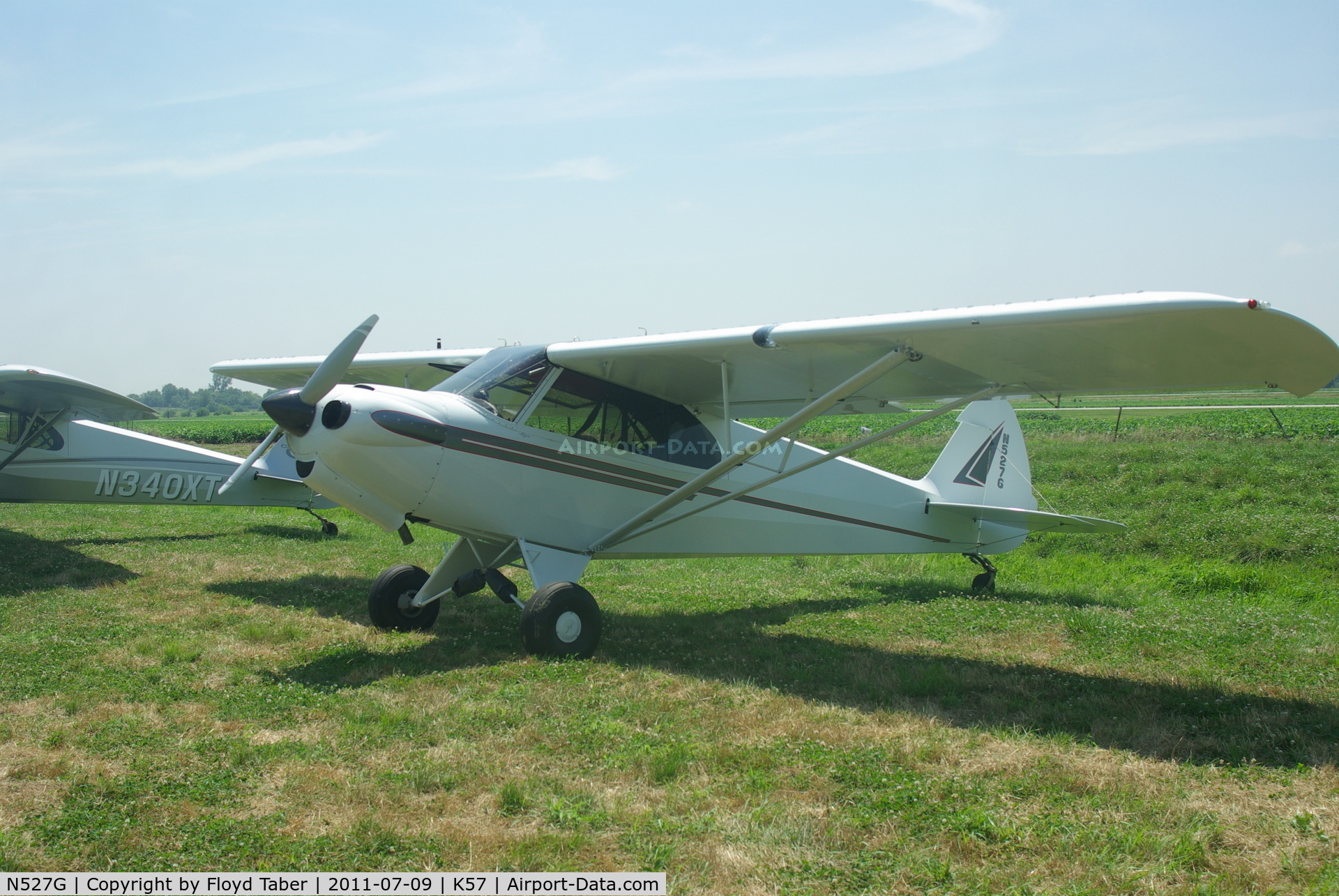N527G, Cub Crafters CC11-160 Carbon Cub SS C/N CC11-00102, At the Flying Wingnuts Airshow in Tarkio Missouri