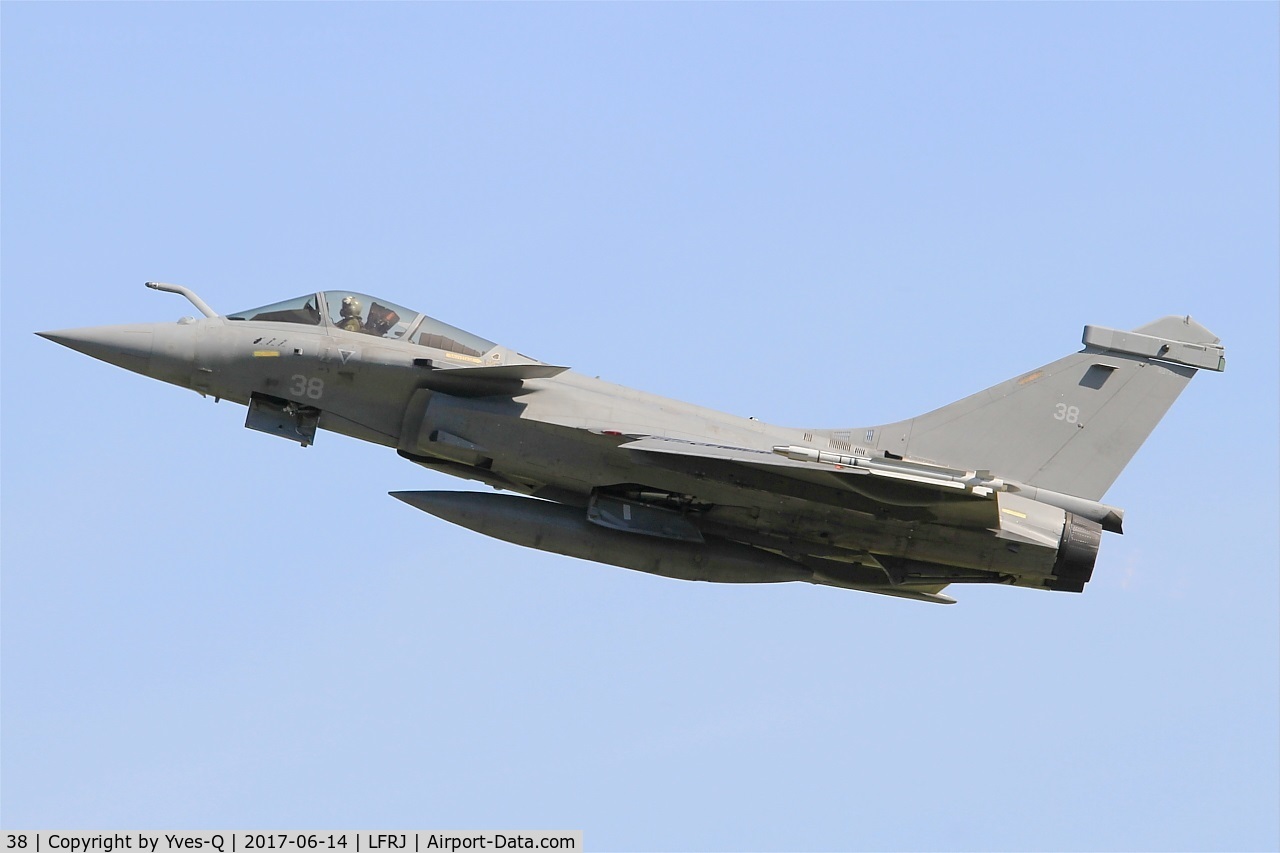 38, 2013 Dassault Rafale M C/N 38, Dassault Rafale M, Take off rwy 26, Landivisiau Naval Air Base (LFRJ) Tiger Meet 2017