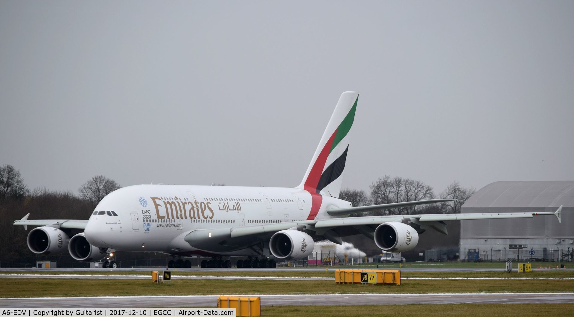 A6-EDV, 2011 Airbus A380-861 C/N 101, At Manchester