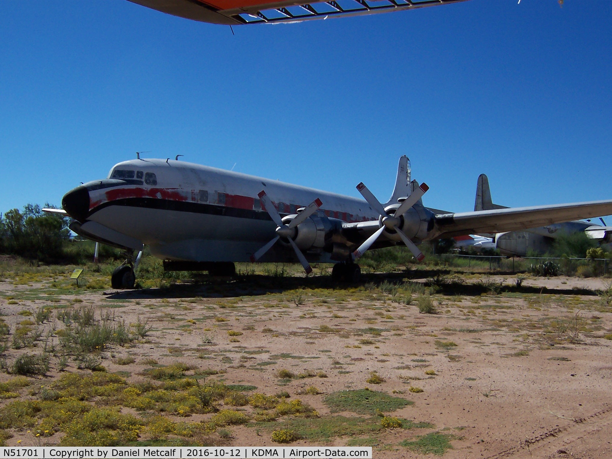 N51701, 1957 Douglas DC-7B C/N 44701, Pima Air & Space Museum