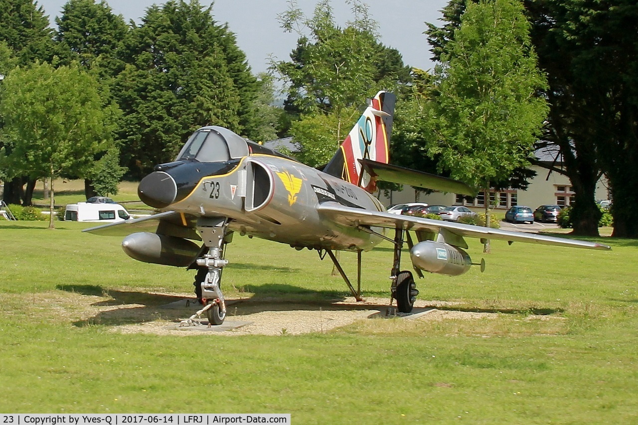 23, Dassault Super Etendard C/N 23, Dassault Super Etendard M, Preserved at Landivisiau Naval Air Base (LFRJ)