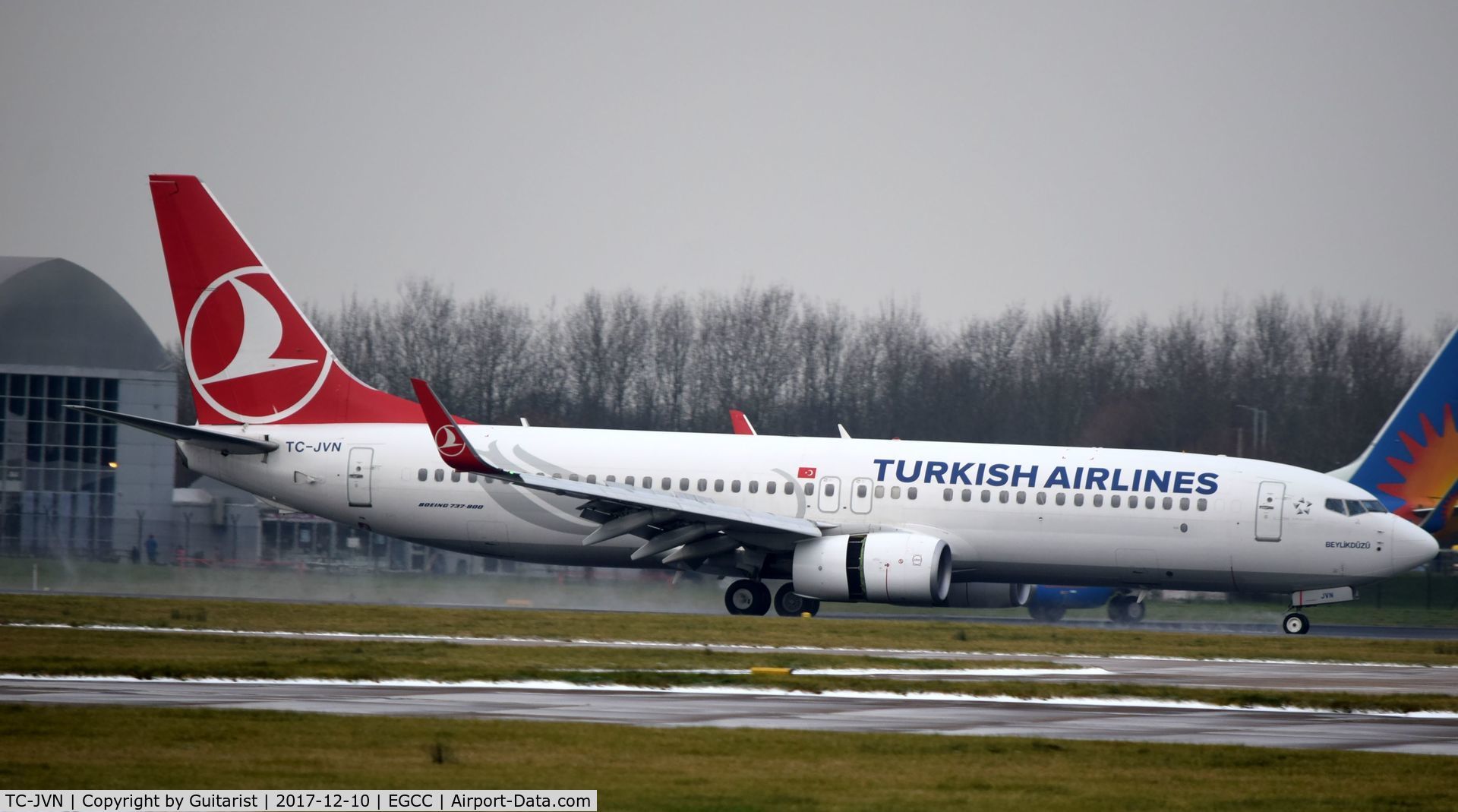 TC-JVN, 2016 Boeing 737-8F2 C/N 60018, At Manchester