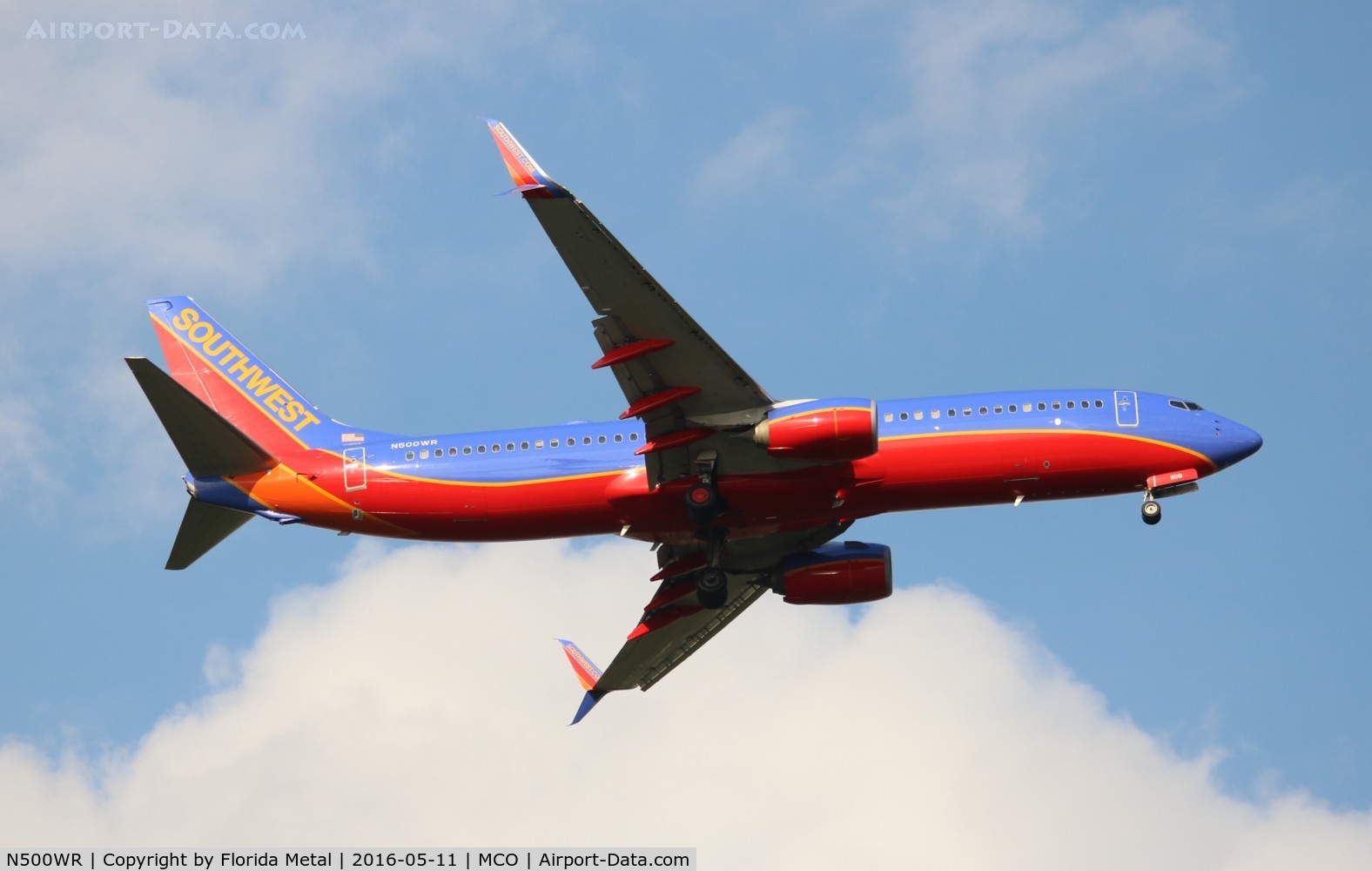 N500WR, 2014 Boeing 737-8H4 C/N 36898, Southwest