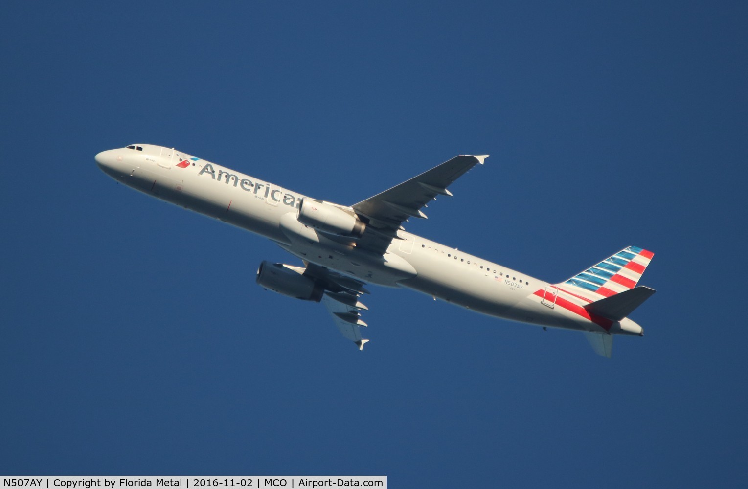 N507AY, 2008 Airbus A321-231 C/N 3712, American