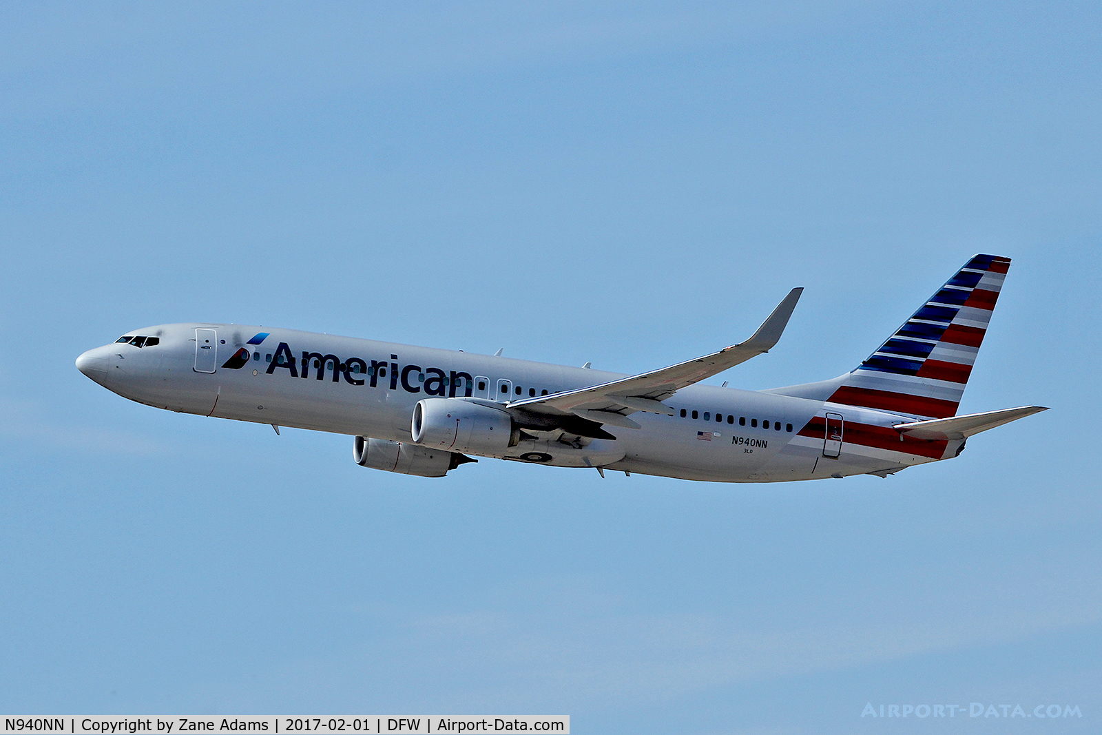 N940NN, 2013 Boeing 737-823 C/N 33323, Departing DFW Airport