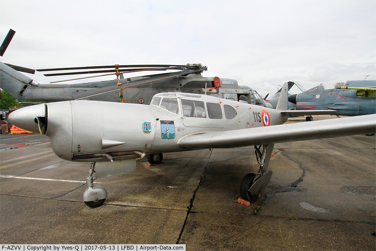 F-AZVV, 1959 Nord 1101 Noralpha C/N 15, Nord 1101 Noralpha, Preserved at C.A.E.A museum, Bordeaux-Merignac Air base 106 (LFBD-BOD)