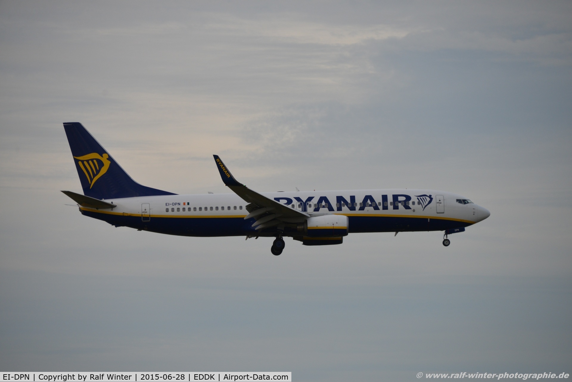 EI-DPN, 2007 Boeing 737-8AS C/N 35549, Boeing 737-8AS(W) - FR RYR Ryanair - 35549 - EI-DPN - 28.06.2015 - CGN